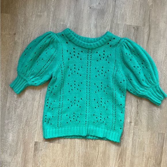 For Love & Lemons Brooke Pointelle Sweater XS - Picture 7 of 7